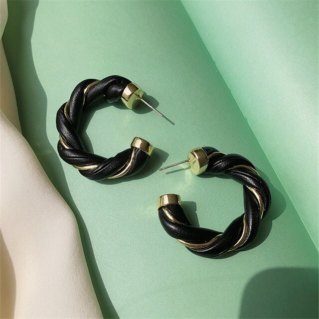 Boucles d'oreilles en cuir