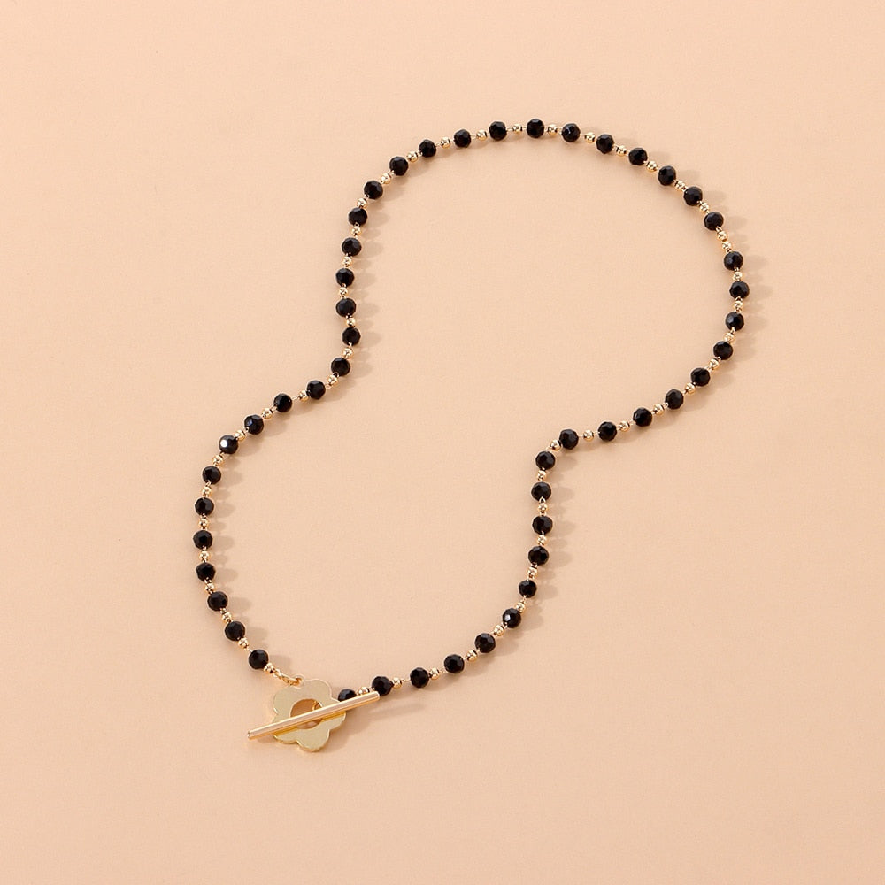 Collier ras de cou perlé