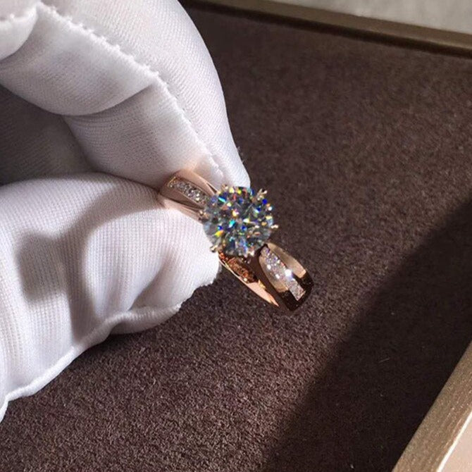 Bague en zircon cubique