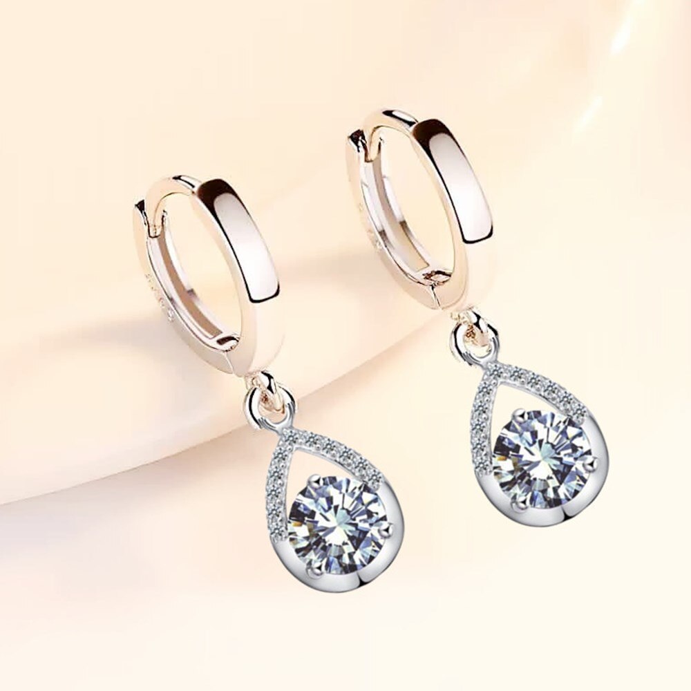 Boucles d'oreilles en argent - larmes