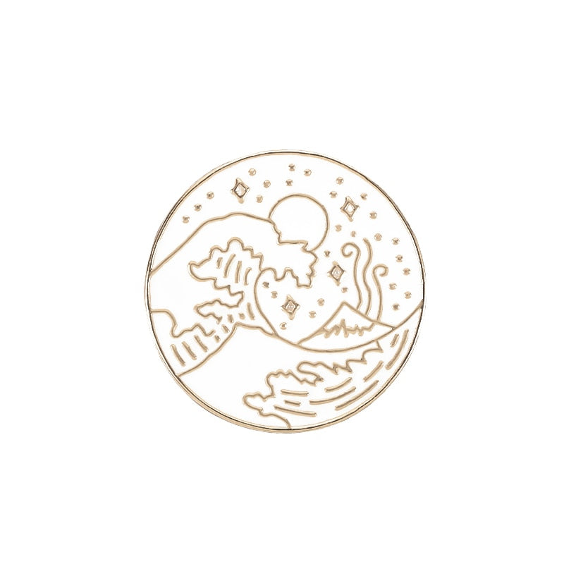 Épingles à motif astrologique