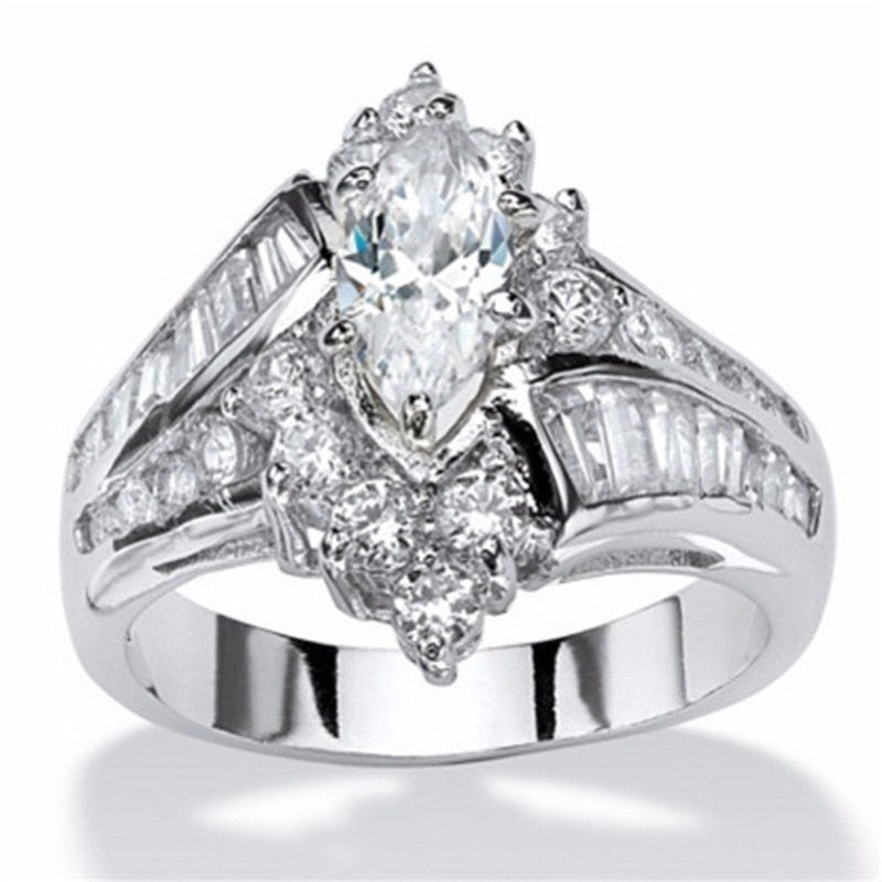 Bague en zircon cubique