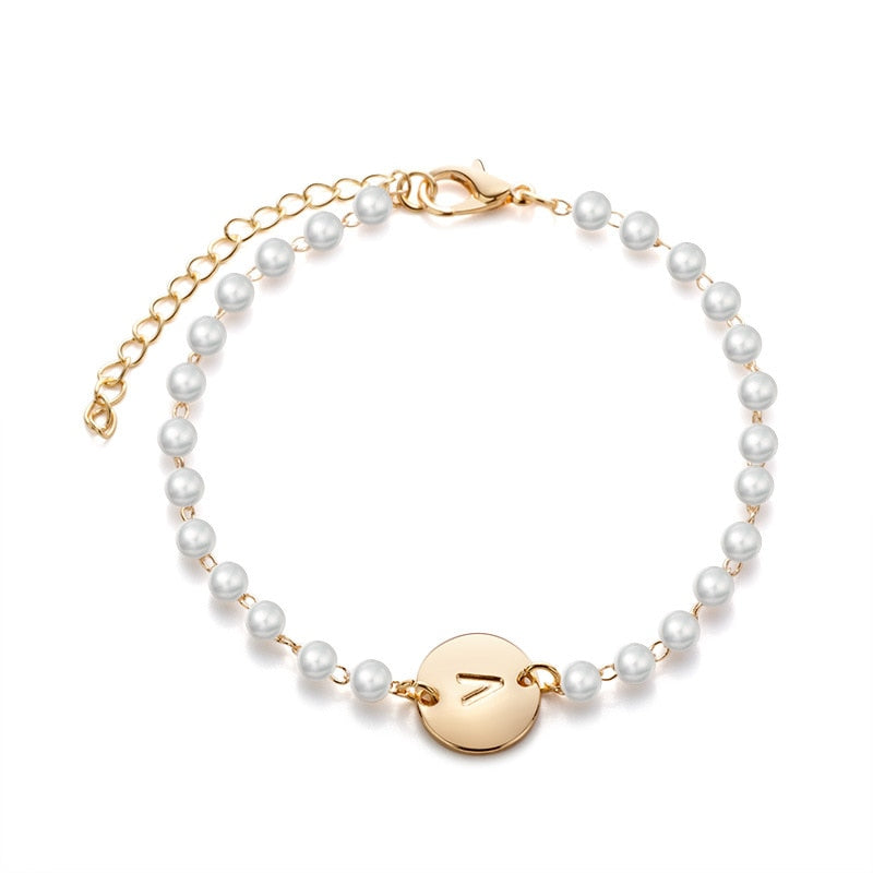 Bracelet avec une initiale