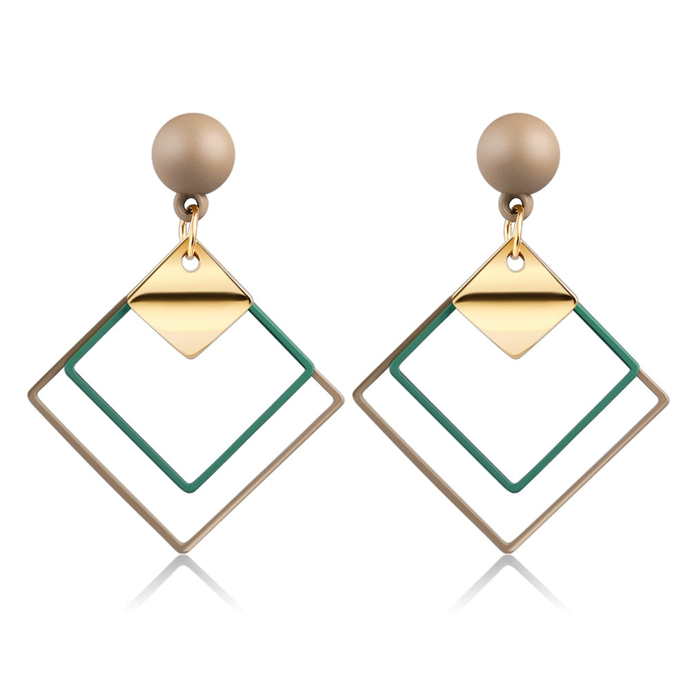 Boucles d'oreilles géométriques