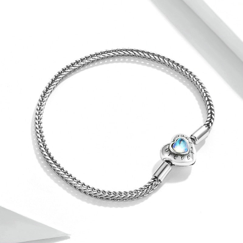 Bracelet modulaire en argent - Coeur