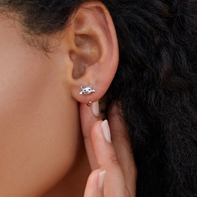 Boucles d'oreilles pendantes - chats