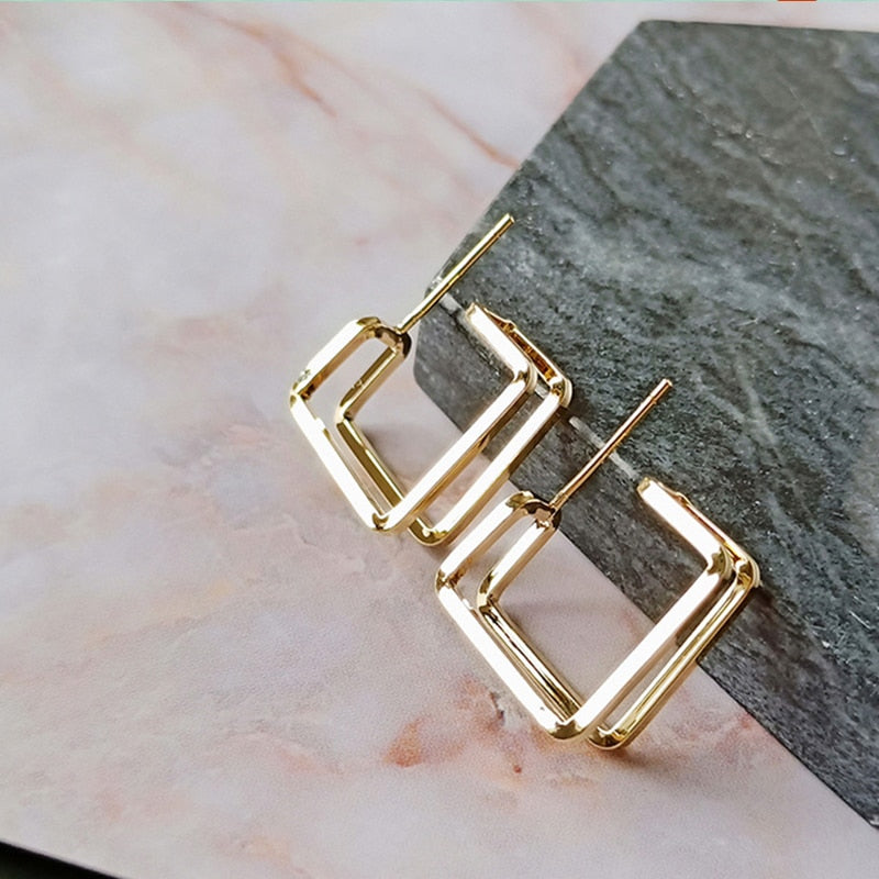 Boucles d'oreilles géométriques