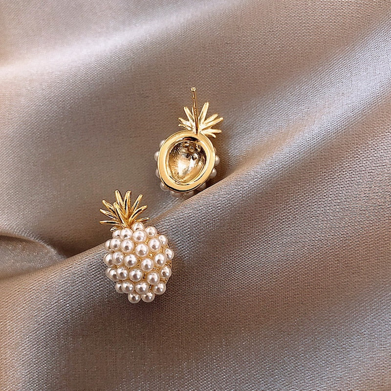Boucles d'oreilles minimalistes - ananas