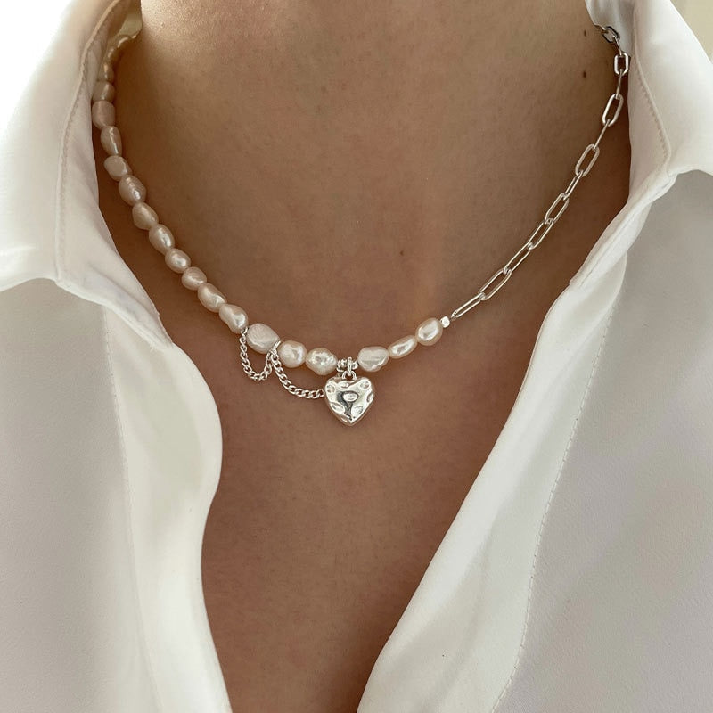 Collier de perles imitation