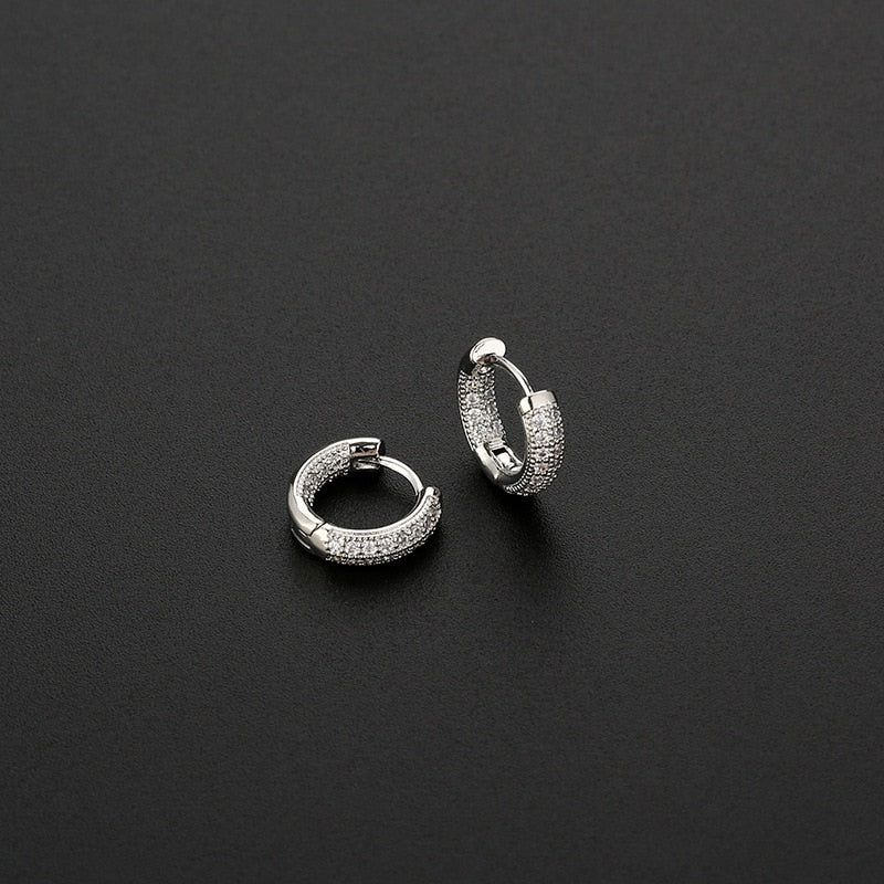 Boucles d'oreilles avec zirconia