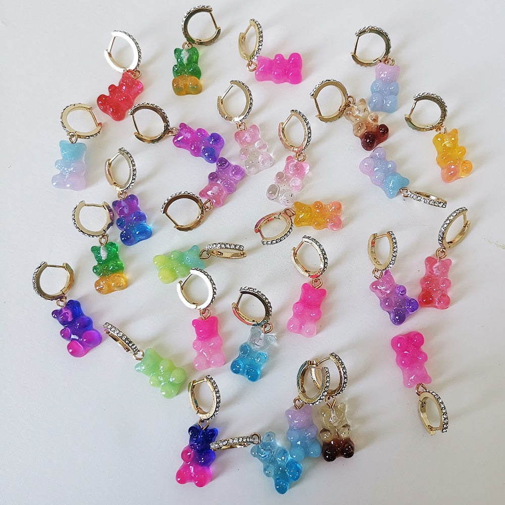 Boucles d'oreilles en forme d'ourson