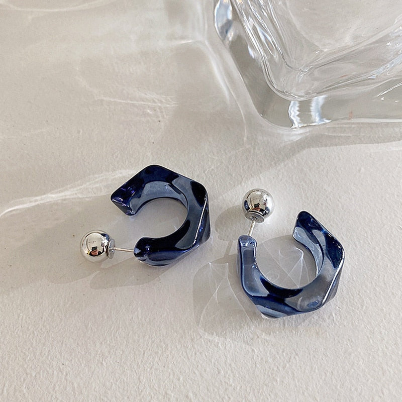 Boucles d'oreilles en acrylique