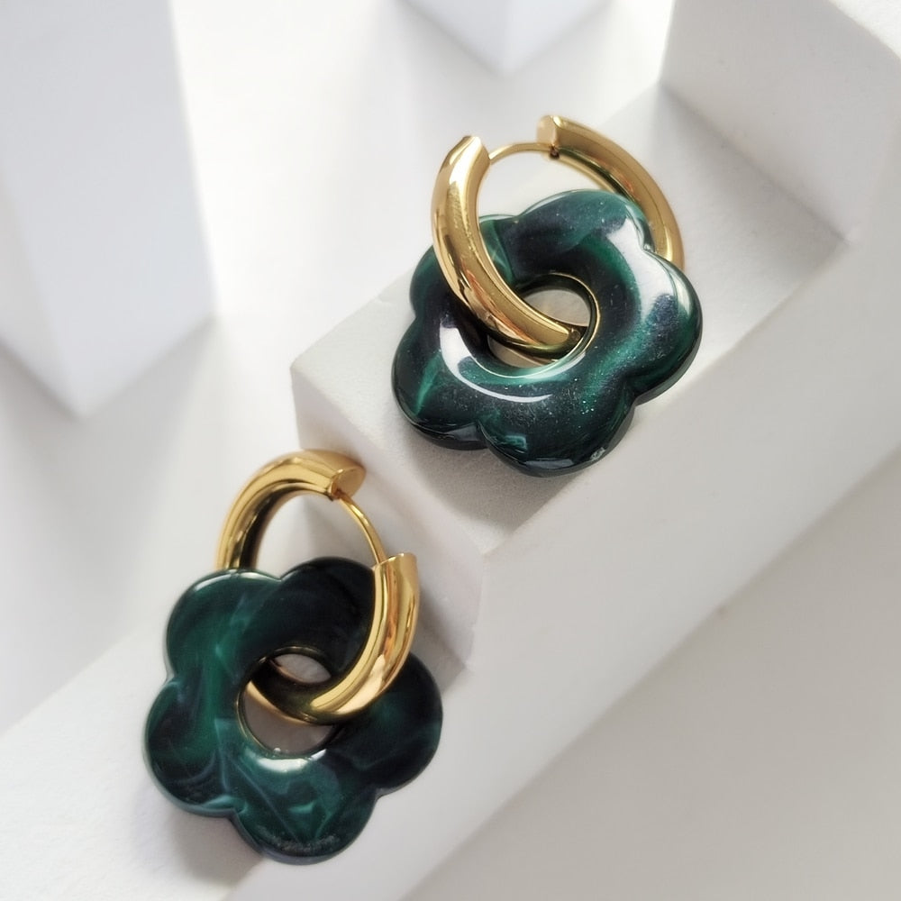 Boucles d'oreilles en acrylique