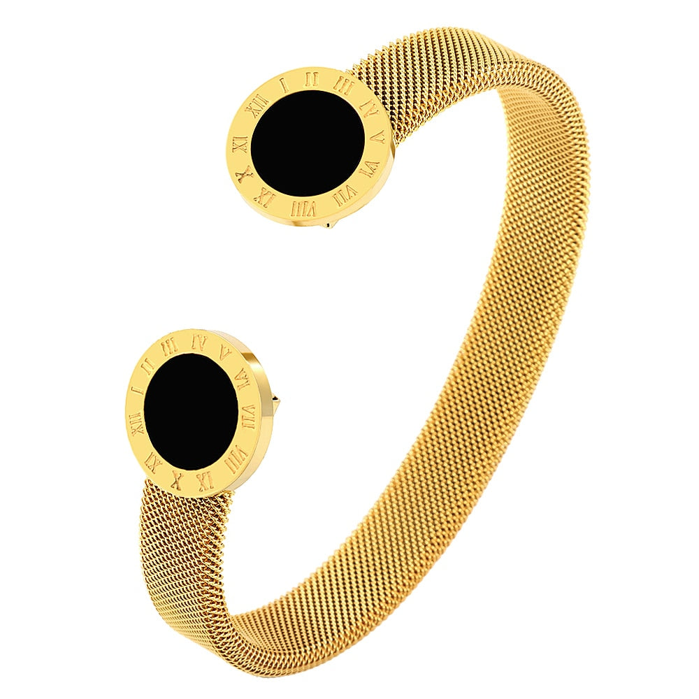 Bracelet en acier inoxydable ouvert
