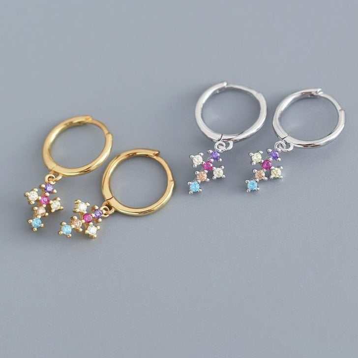 Boucles d'oreilles croix