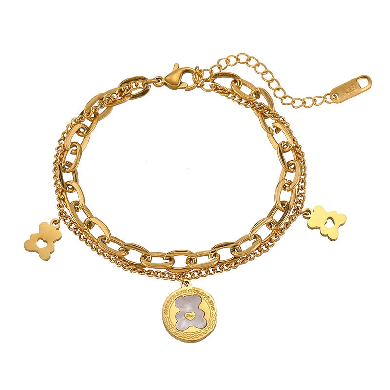 Bracelet avec motif d'ourson
