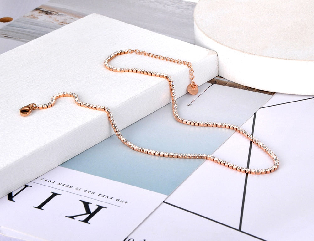 Collier avec zircons