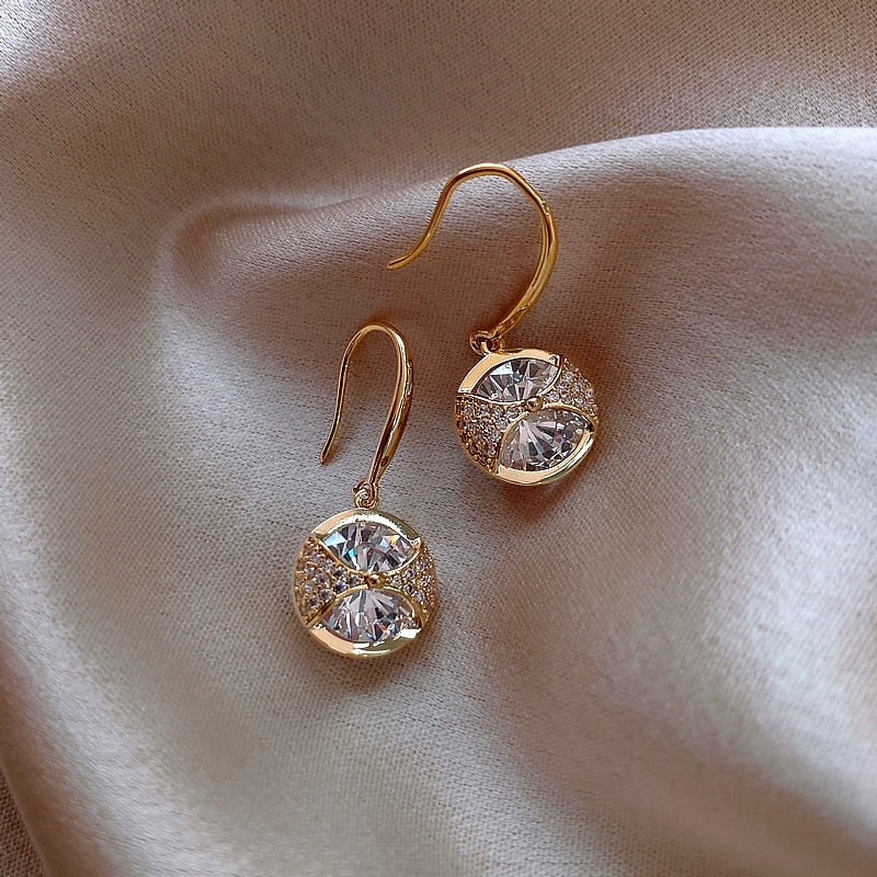 Boucles d'oreilles avec zirconia