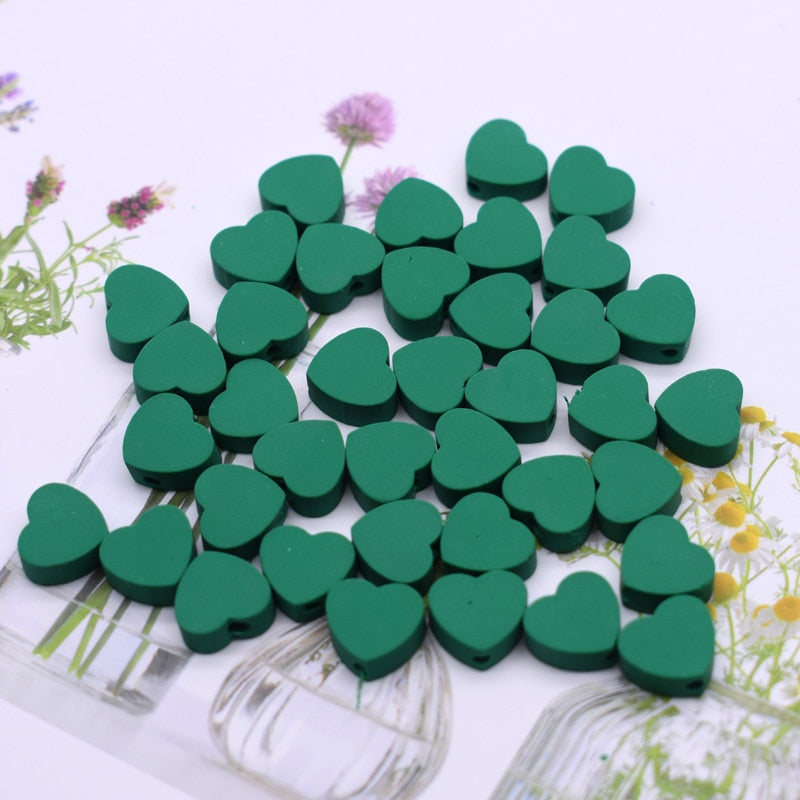 Perles pour bijoux - coeurs