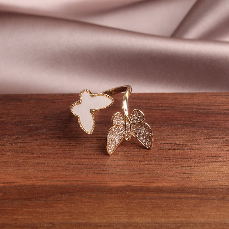 Bague ouverte - papillons
