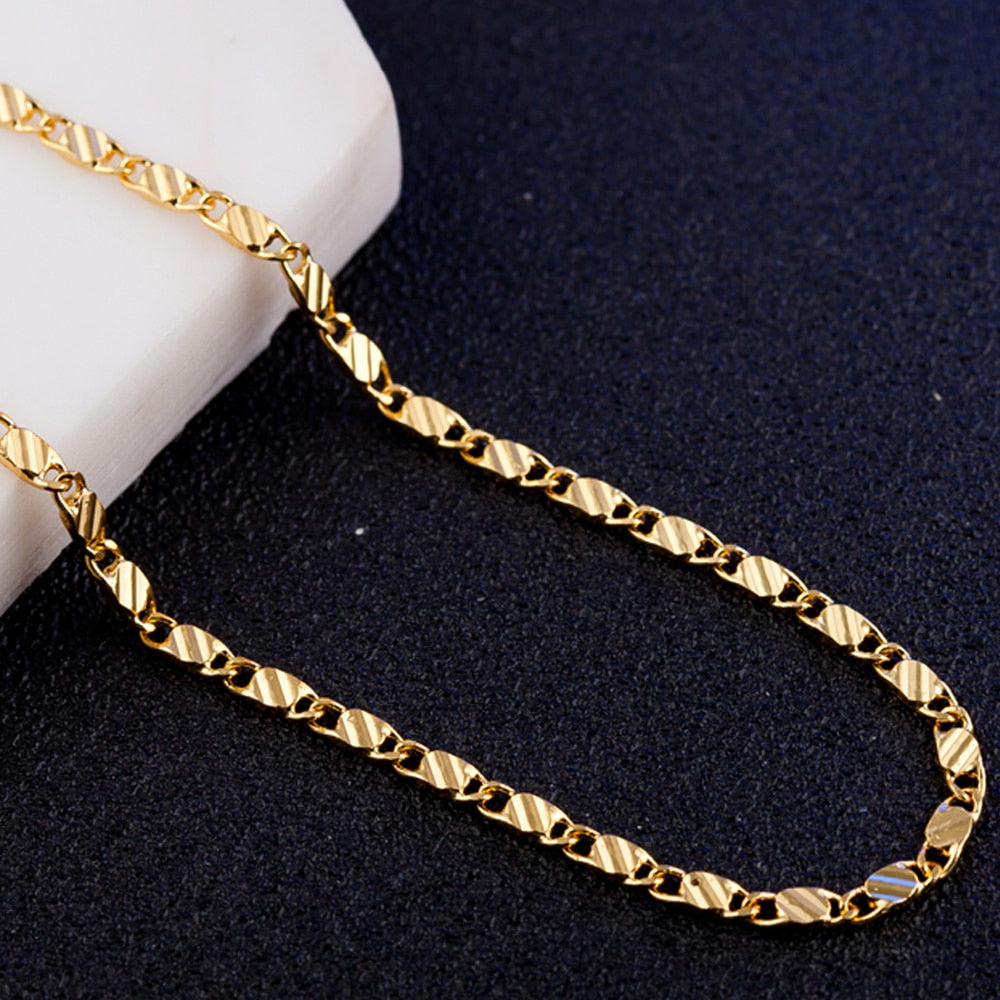 Collier classique plaqué or