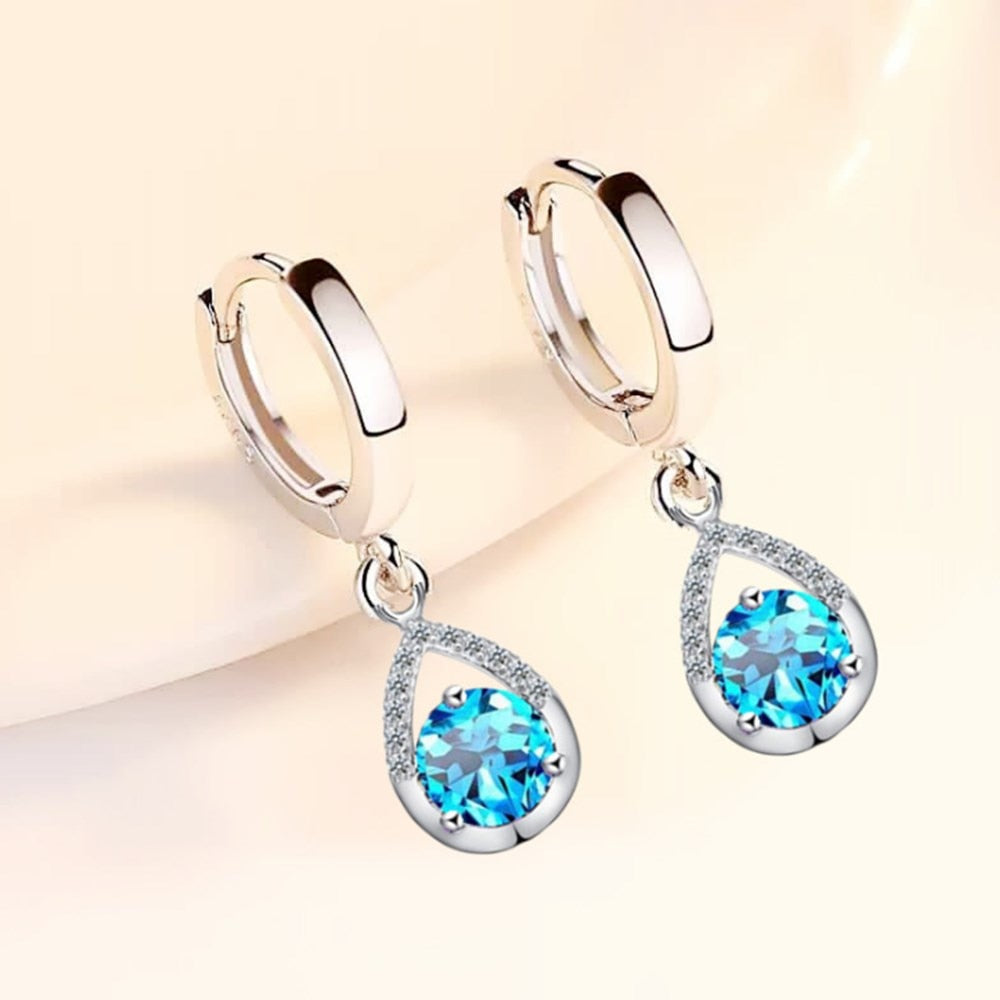 Boucles d'oreilles en argent - larmes