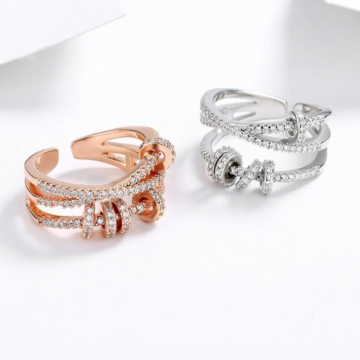 Bague en zircon cubique