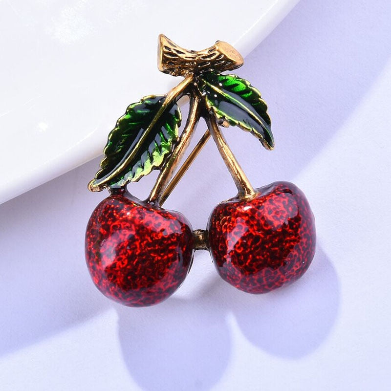 Broche de cerise