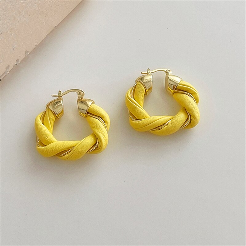 Boucles d'oreilles en cuir
