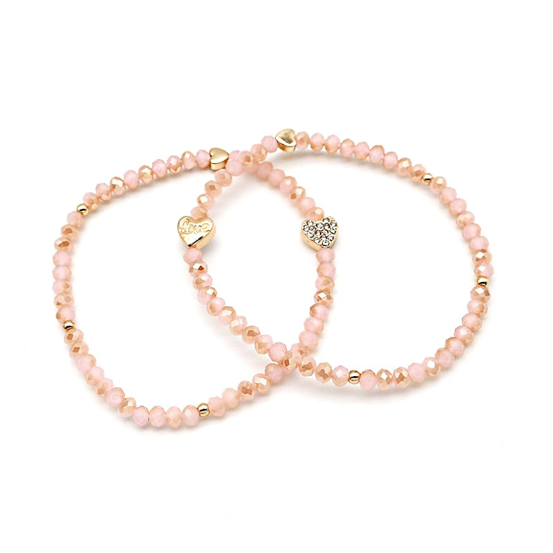 Ensemble de bracelets en perles