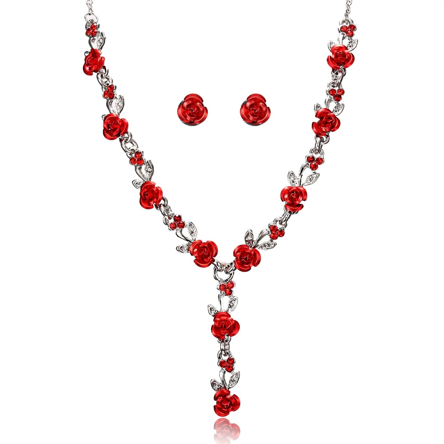 Ensemble avec motif de rose