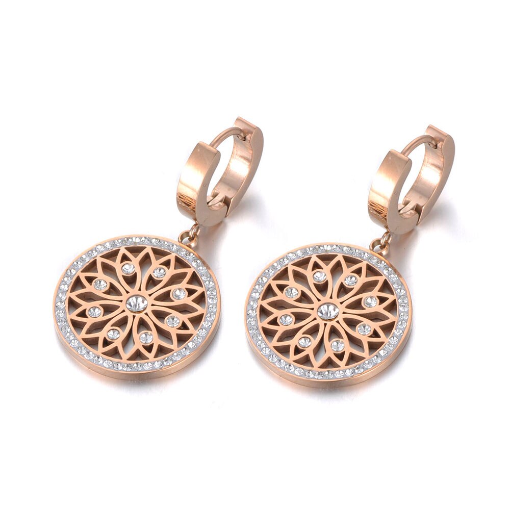 Boucles d'oreilles pendantes ajourées