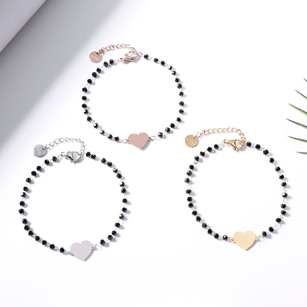 Bracelet simple avec un cœur