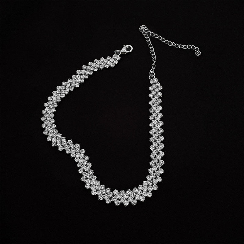 Collier ras de cou en zircone cubique