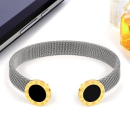 Bracelet en acier inoxydable ouvert