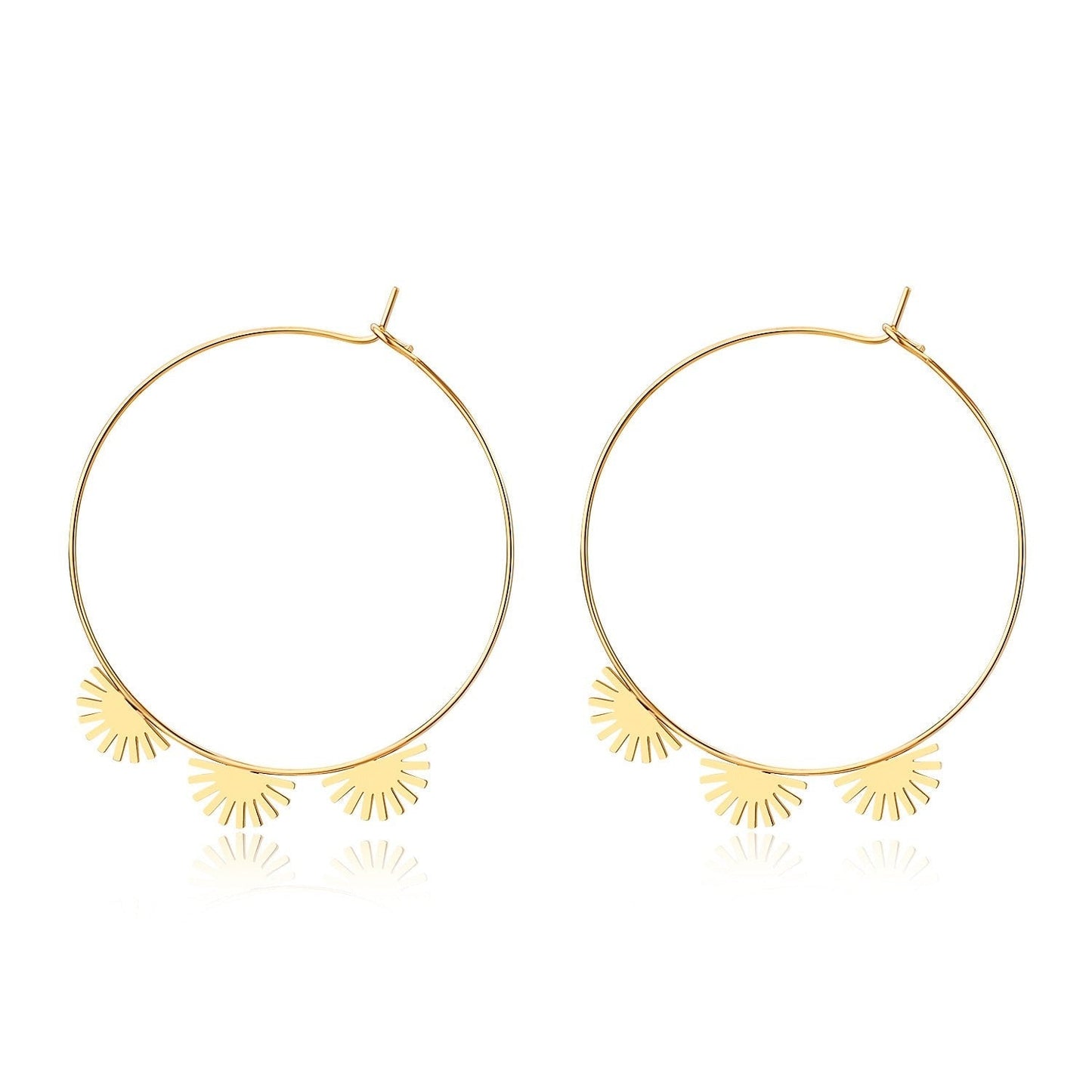 Boucles d'oreilles en cercle