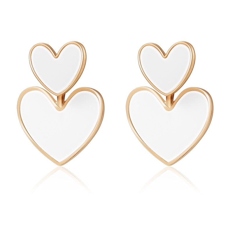 Boucles d'oreilles en forme de cœur