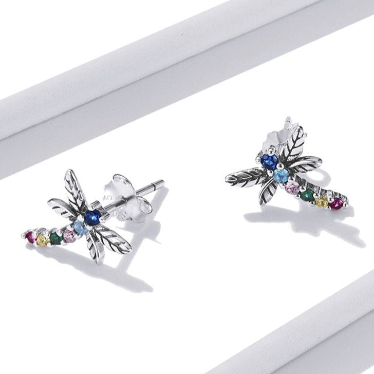 Boucles d'oreilles libellule