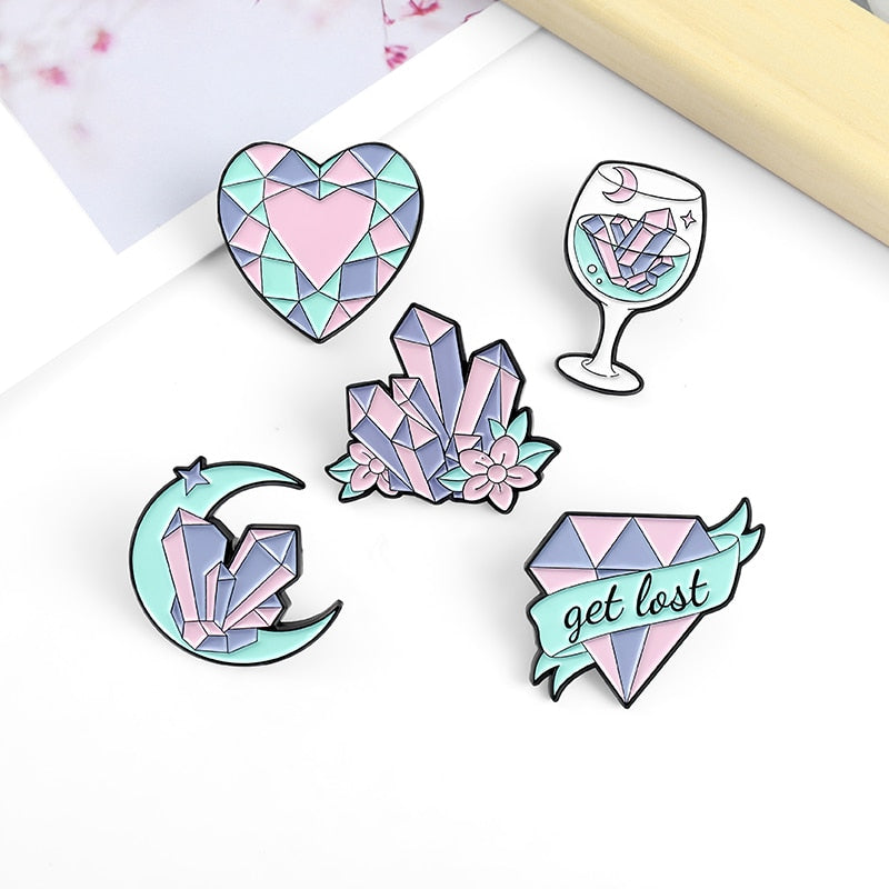 Épingles à motif en cristal