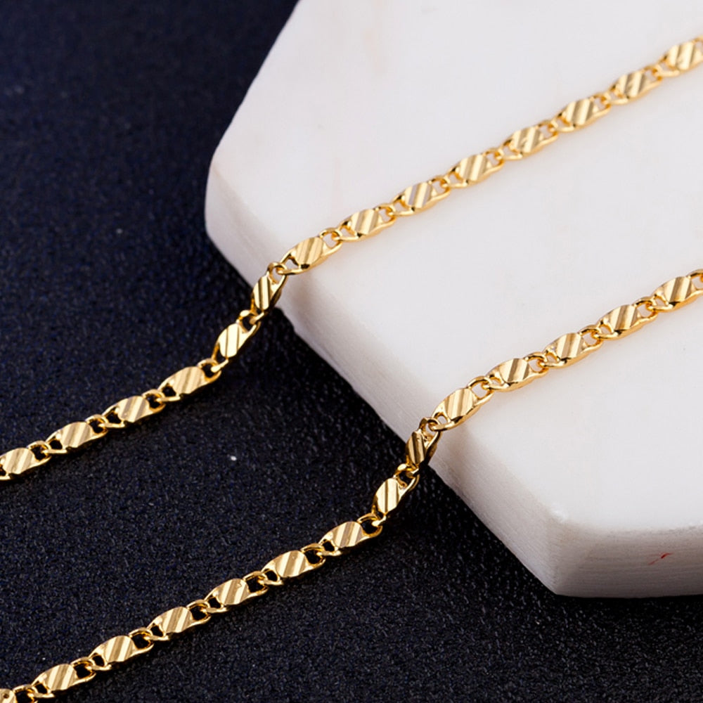 Collier classique plaqué or