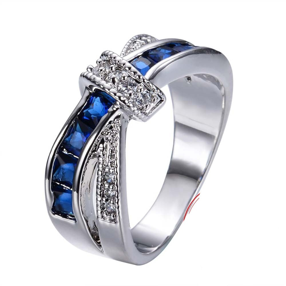 Bague en argent avec zircon cubique