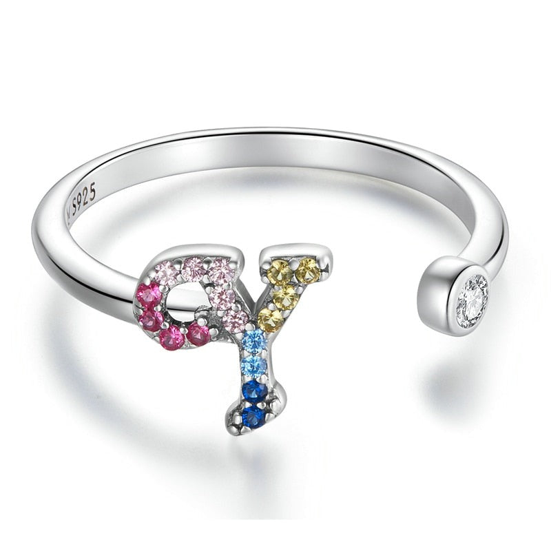 Bague avec initiale