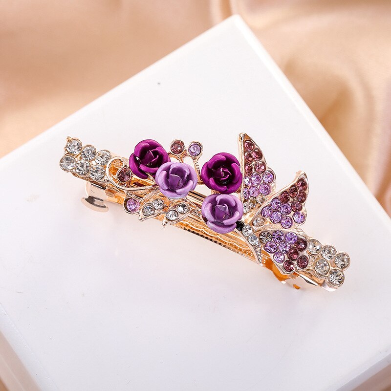Barrette à cheveux avec des roses
