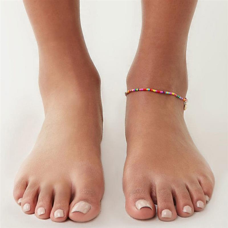 Bracelet de cheville coloré