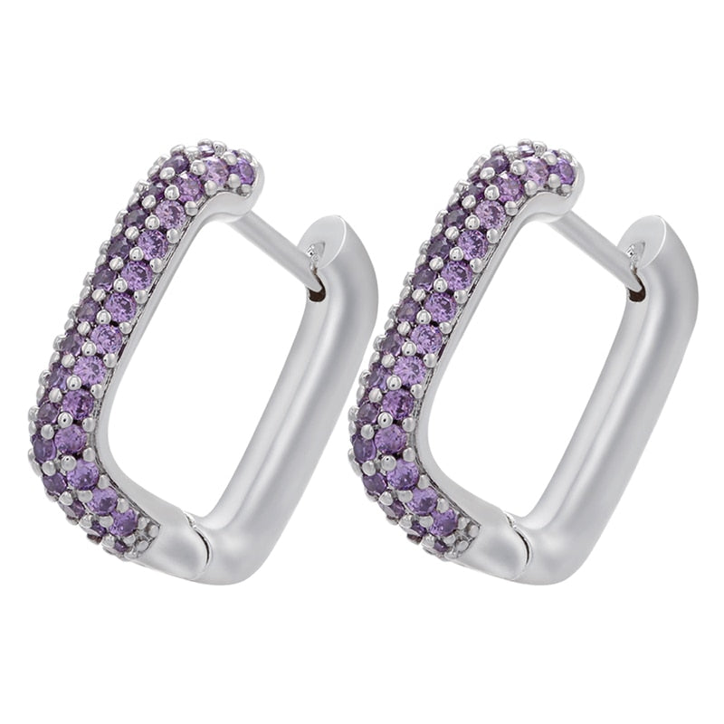 Boucles d'oreilles avec zirconia