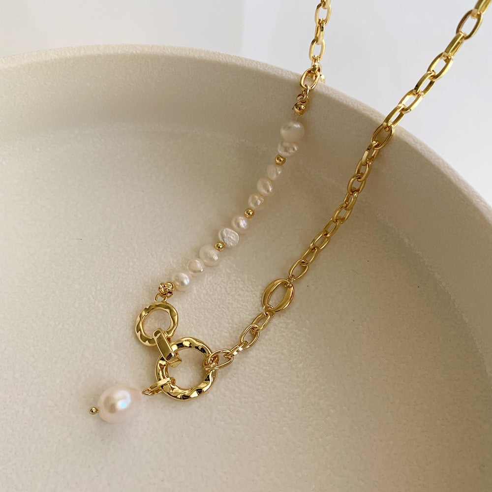 Collier de perles imitation