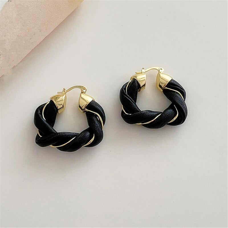Boucles d'oreilles en cuir