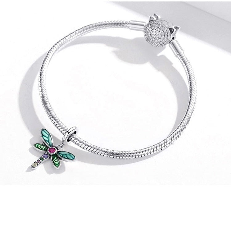 Pendentif modulaire - Libellule colorée