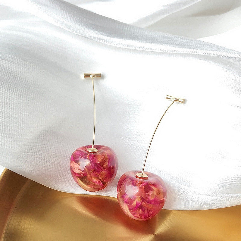 Boucles d'oreilles - cerises