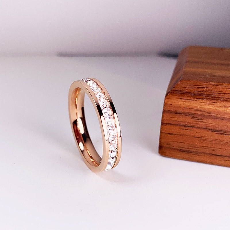 Bague en zircon cubique